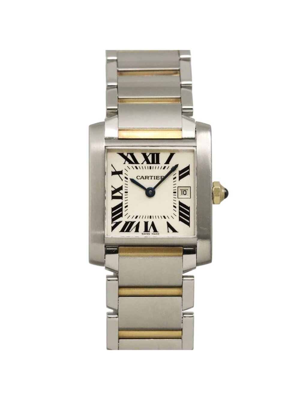 Cartier Tank Francaise MM Boys' Watch Date YG Quartz